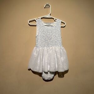 Old Navy Blue and White Floral Kids Dress